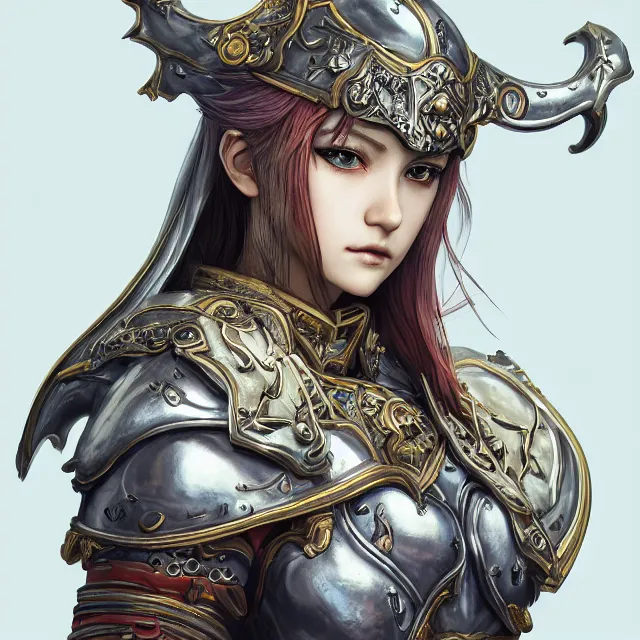 Prompt: studio portrait of lawful good colorful female holy shield paladin as absurdly beautiful, elegant, young sensual anime girl, ultrafine hyperrealistic detailed face illustration by kim jung gi, irakli nadar, intricate linework, sharp focus, bright colors, matte, octopath traveler, final fantasy, unreal engine highly rendered, global illumination, radiant light, intricate environment