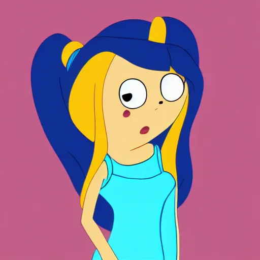 Image similar to Ariana Grande in adventure time, cute, high res