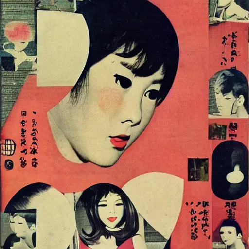 Image similar to 1 9 6 0 s japanese playboy magazine collage by hannah hoch