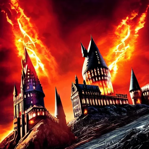 Prompt: harry potter in mordor