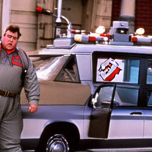 Prompt: john candy in ghostbusters