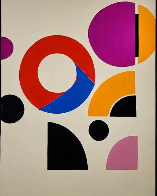 Image similar to Ziggy Stardust era David Bowie at rotating sushi restaurant, plates of sushi, chopsticks and beer, minimalist geometric abstract art in the style of Hilma af Klint
