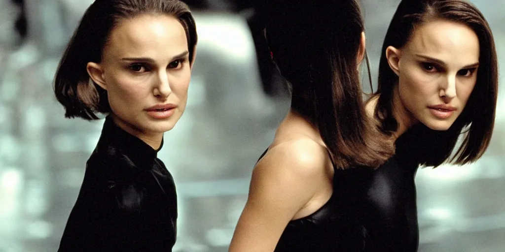 Prompt: natalie portman in matrix