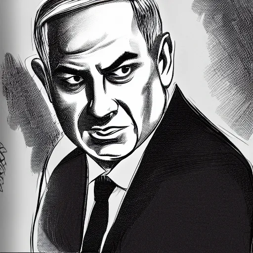 Prompt: a portrait of benjamin netanyahu as a superhero, relistic, 1 0 0 mm