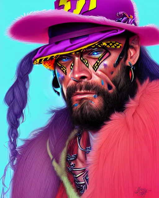 Image similar to digital art, fantasy portrait of randy macho man savage, crying big tears, by james jean, by ross tran, ultra detailed, character design, concept art, trending on artstation,