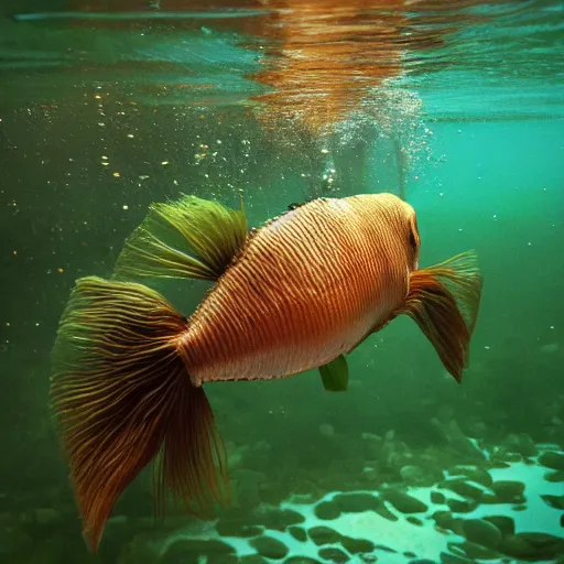 Image similar to photo of an aquatic underwater fish horse