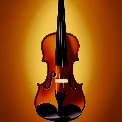 Prompt: anthropomorphic violin, oil painting, artstation, dramatic lighting, symmetry, beautiful