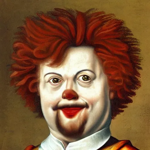 Prompt: 16th century King Ronald mcdonald