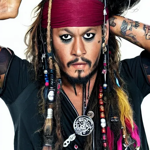 Image similar to neymar as jack sparrow