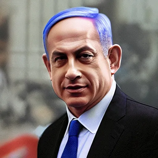 Prompt: benjamin netanyahu as morpheus from the matrix