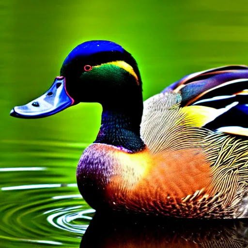 Image similar to a crowned duck