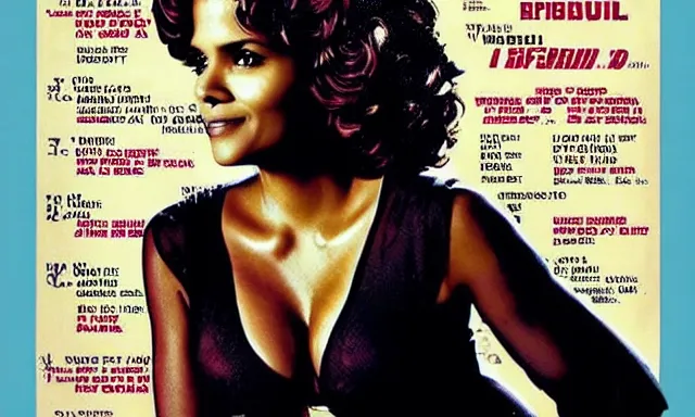 Image similar to halle berry in pin up poster