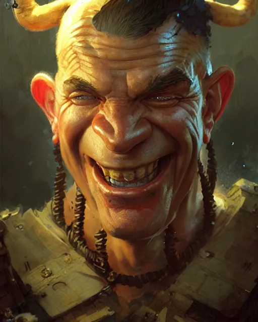 Prompt: scrappy popeye, fantasy character portrait, ultra realistic, concept art, intricate details, highly detailed by greg rutkowski, gaston bussiere, craig mullins, simon bisley