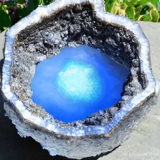 Image similar to space portail in a geode