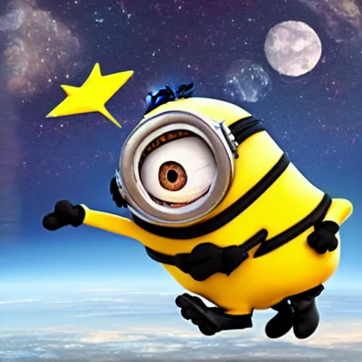 Image similar to Minion in Spacesuit