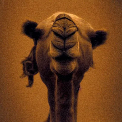 Prompt: camel einstein portrait