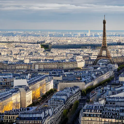 Image similar to Paris with modern architecture