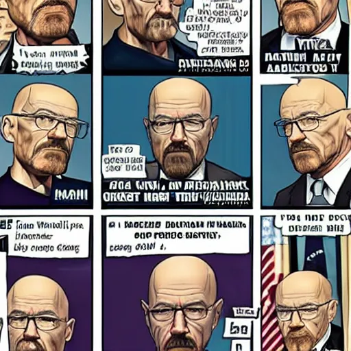 Image similar to Walter White as the president of the United States