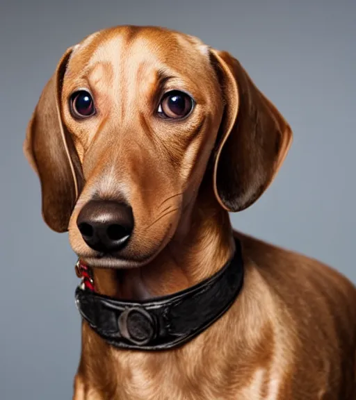 Prompt: owen wilson as a dachshund : : headshot : : studio lighting,