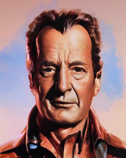 Image similar to cinematic portrait piero angela by peter andrew jones, by mark brooks, hd, hyper detailed, 4 k