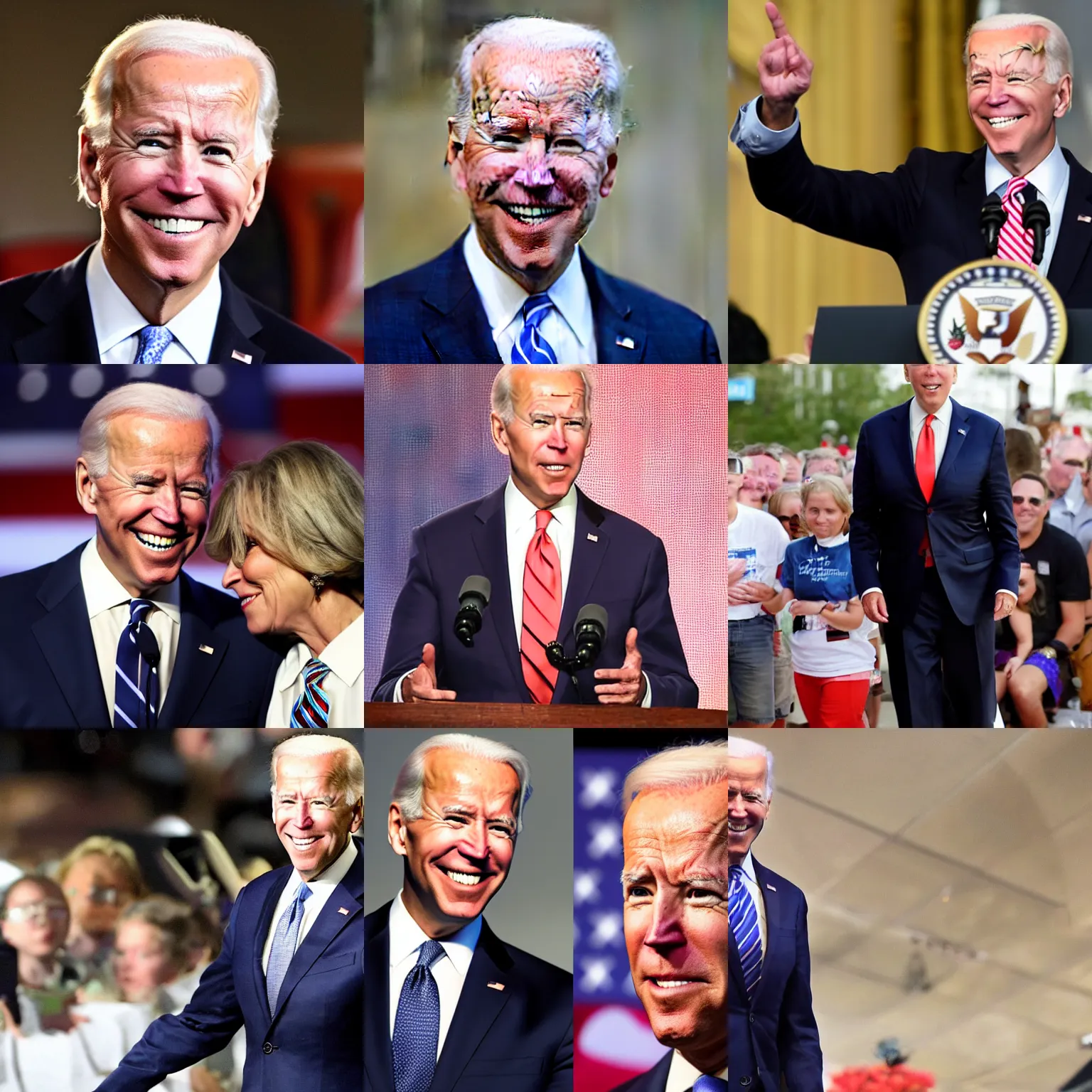 Prompt: Androngynous Joe Biden, the nation's sweetheart