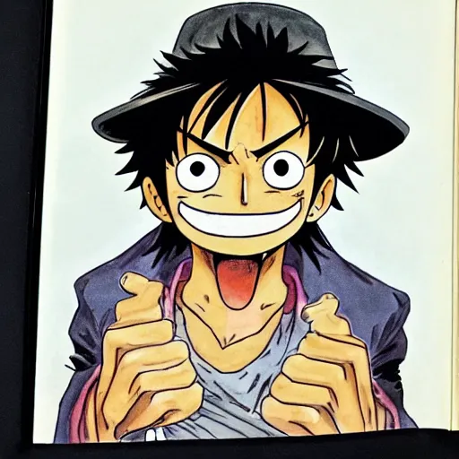 Prompt: luffy by eiichiro oda