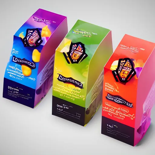 Image similar to original design concept of a packaging for gummy bears, studio lighting, modern style