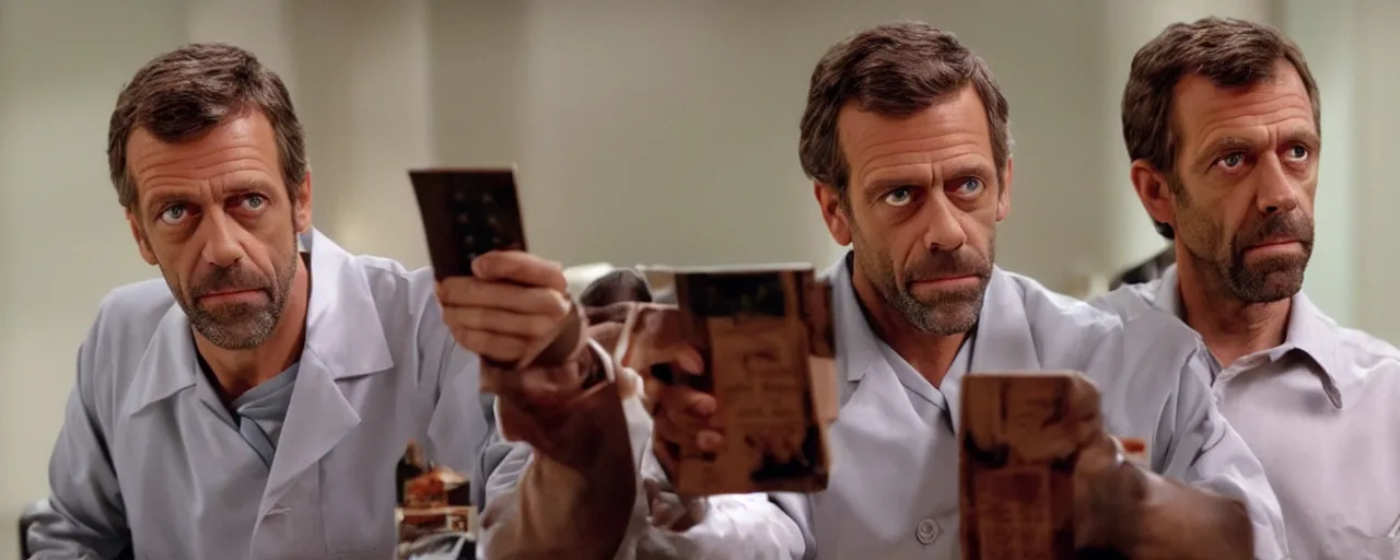 Prompt: dr. house being racist