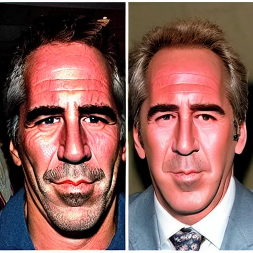 Prompt: Jeffery Epstein swaps faces with Nicholas Cage