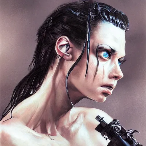 Prompt: highly detailed, rammstein!!, young, by artgerm and greg rutkowski