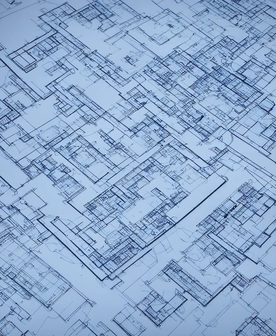 Image similar to architectural blue prints drafting elevation