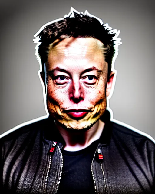 Prompt: A photo of Elon Musk, highly detailed, trending on artstation, bokeh, 90mm, f/1.4