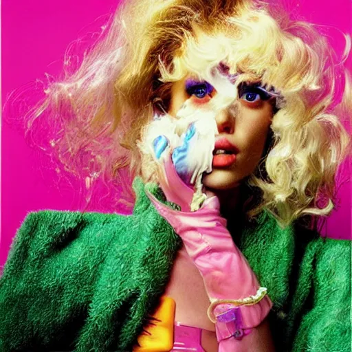 Image similar to cute blonde girl by David Lachapelle