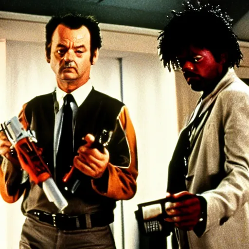 Image similar to bill murray plays jules winnfield in pulp fiction