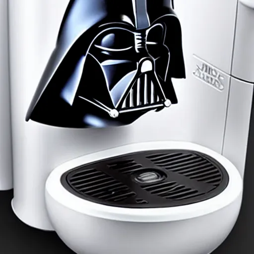 Image similar to darth vader nespresso machine