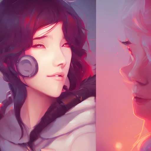 Image similar to a portrait of wlop, art by lois van baarle and loish and ross tran and rossdraws and sam yang and samdoesarts and artgerm and saruei and disney and wlop, digital art, highly detailed, intricate, sharp focus, trending on artstation hq, deviantart, unreal engine 5, 4 k uhd image