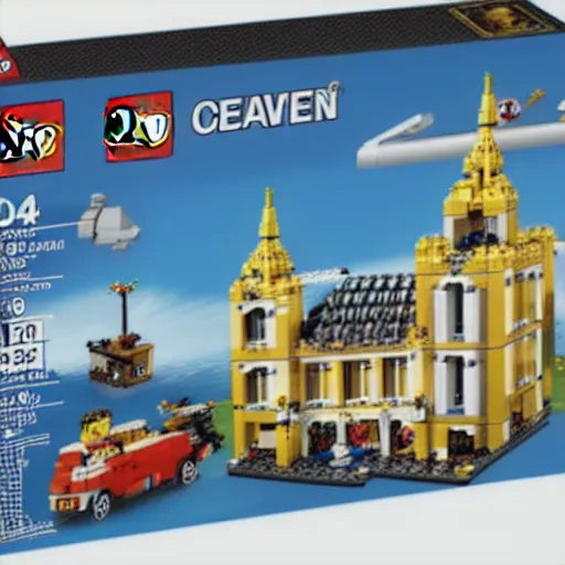 Prompt: heaven lego set,