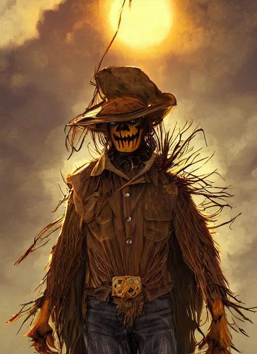 Powerful Male Scarecrow, Willem Dafoe As Scarecrow, 