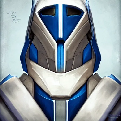 Prompt: garrus vakarian, portrait art by artgerm