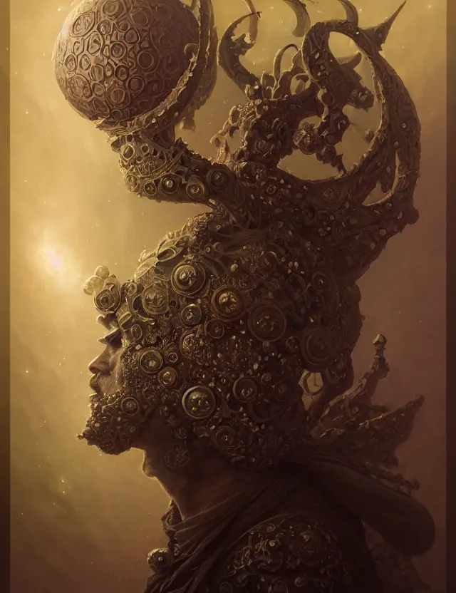 Image similar to front shot of a court jester character, hyperdimensional, bioluminescent hypercubes, dark holography!!!, (((intricate))), elegant, highly detailed, centered, (((artstation, concept art, smooth, sharp focus, artgerm, Tomasz Alen Kopera, Peter Mohrbacher, donato giancola, Joseph Christian Leyendecker, WLOP, Boris Vallejo))), mugshot!!!!!, ugly!!!!!!, octane render, nvidia raytracing demo, octane render, nvidia raytracing demo, octane render, nvidia raytracing demo, grainy, muted, 8K, digitalblasphemy, metatron