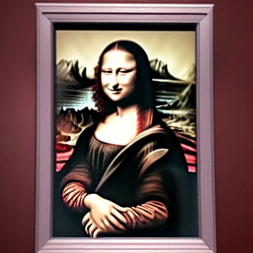 Prompt: the model of the Mona Lisa in real life, portrait photo