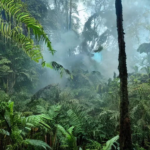 Image similar to rain forest on fire