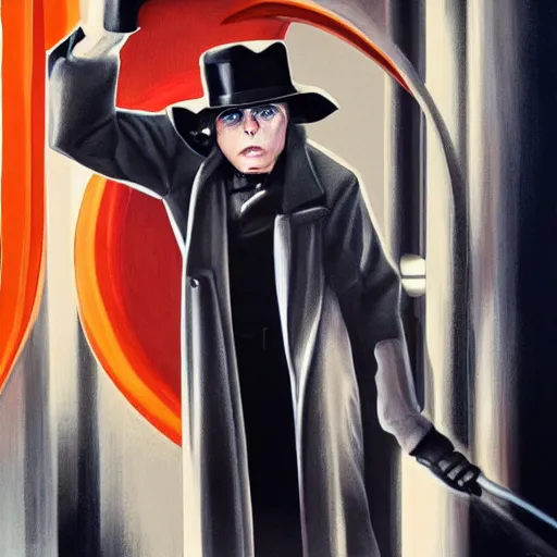 Prompt: movie poster of mark hamill in clockwork orange, clockwork orange costume, highly detailed, digital painting, artstation, smooth, sharp focus, surreal background, art by wlop, mars ravelo, greg rutkowski and stanley kubrick