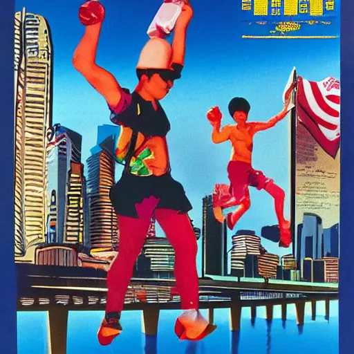 Image similar to a 1 9 9 0 s poster for a singaporean campaign