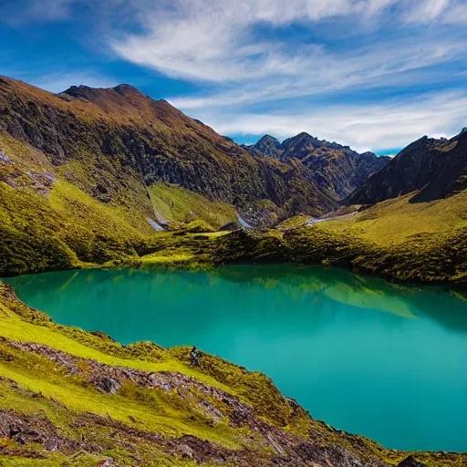 Image similar to emerald lakes in new zealand