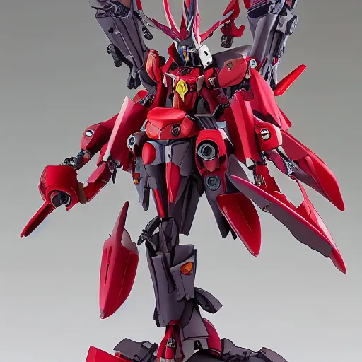 Image similar to futuristic lobelia cardinalis mecha cardinal flower upper body, sepals forming helmet, floral details, lobelia, 8 k hd resolution, barbatos gundam with floral inlay, bandai box art, star wars, makoto kobayashi, frank gehry, raymond swanland