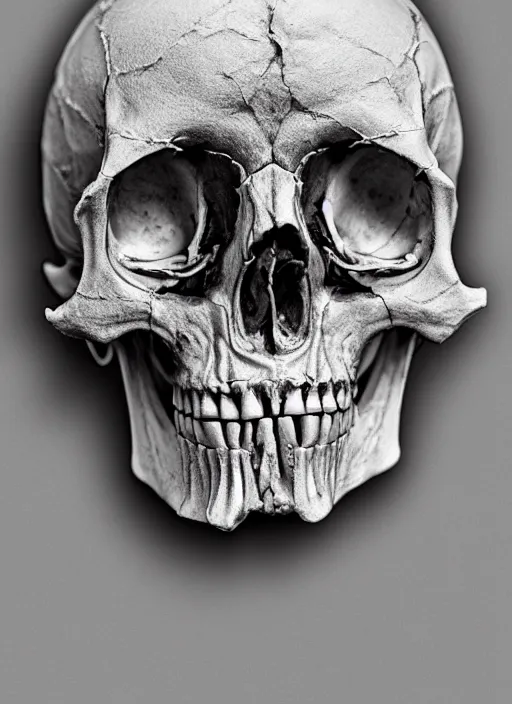 Prompt: hyper realistic photography of intricate renaissance skull ornament made of bone cinematic, symmetric detailed, artstation, cgsociety