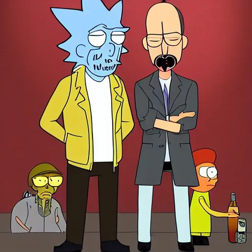 prompthunt: breaking bad crossover with rick and morty, deviantart