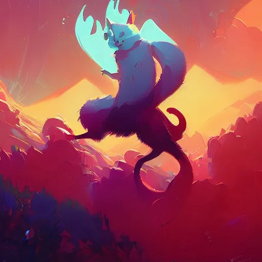 Prompt: a hybrid of cat and mouse, digital art fantasy art, highly detailed, art by anton fadeev, james gurney, anato finnstark, ismail inceoglu