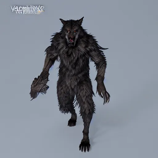 Image similar to werewolf from van helsing unreal engine hyperreallistic render 8k